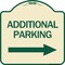 Signmission Additional Parking Right Arrow Heavy-Gauge Aluminum Architectural Sign, 18" x 18", TG-1818-24349 A-DES-TG-1818-24349 - alternate 1